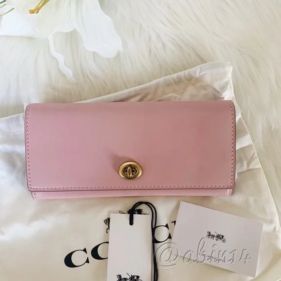 NWT Coach 1941 Glovetanned Leather Turnlock Envelope Wallet - Picture 6 of 7